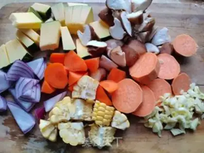 Make Roasted vegetable chicken wings step 4