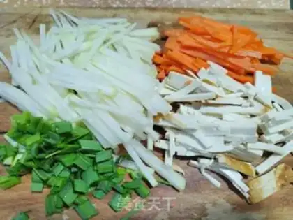 Make Carrot bean dry and blue step 1
