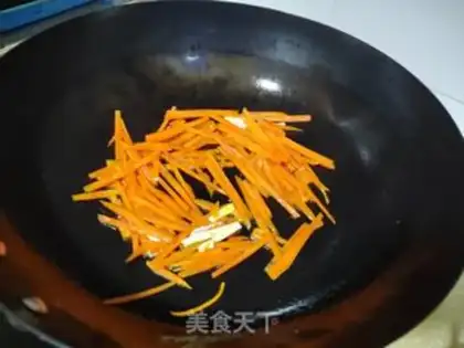 Make Carrot bean dry and blue step 2