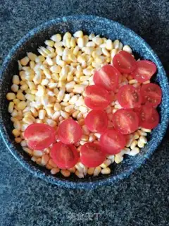 Make Pomegranate corn step 1