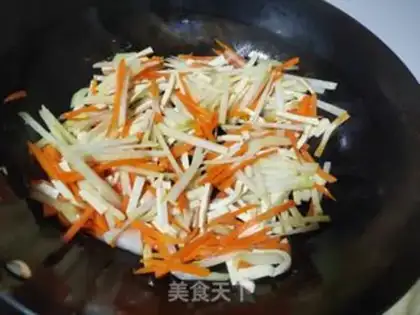 Make Carrot bean dry and blue step 3