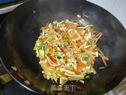 Make Carrot bean dry and blue step 4