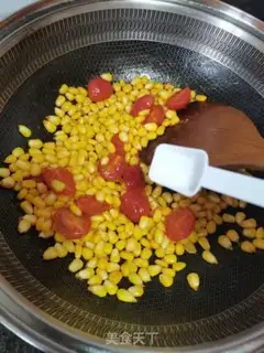 Make Pomegranate corn step 4