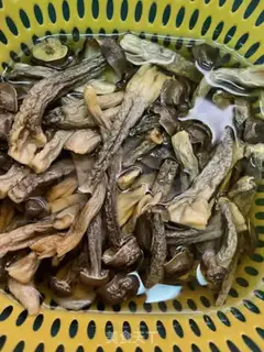 Make The deer mushrooms are fried with five flowers step 1