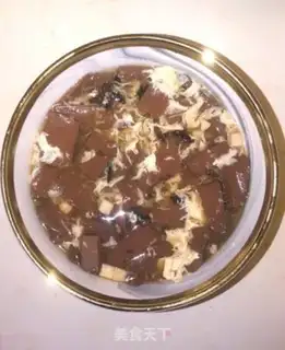 Make Sour duck blood soup step 4