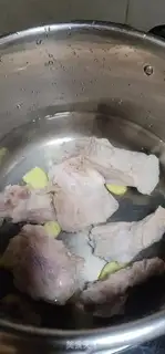 Make Pork bone mustard soup step 5