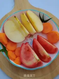 Make Tomato carrot apple milk step 0