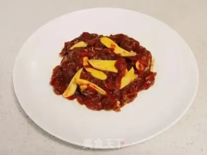 Make Sour bean beef step 1