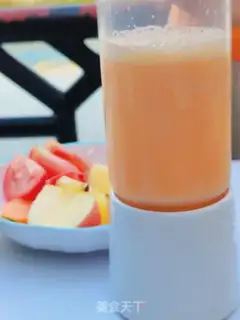 Make Tomato carrot apple milk step 2