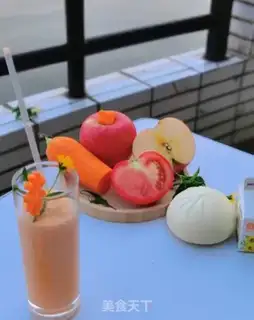 Make Tomato carrot apple milk step 3