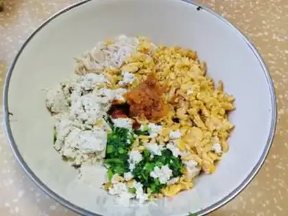 Make Mustard egg tofu pie step 7