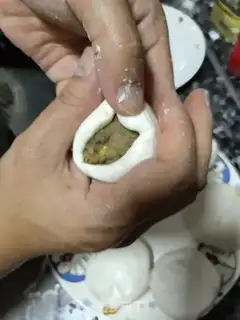 Make Green bean pancakes step 3