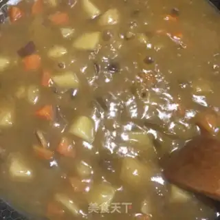 Make Curry potatoes step 7