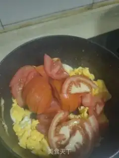 Make Chicken tomato fried eggs step 7
