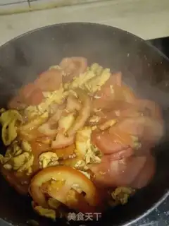 Make Chicken tomato fried eggs step 9