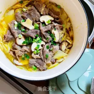 Make Gold tofu mushroom fat cow step 9