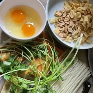 Make Fried egg screw powder step 0