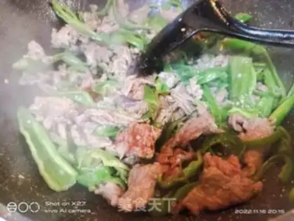 Make Pepper beef step 4