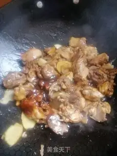 Make Yellow chicken step 5