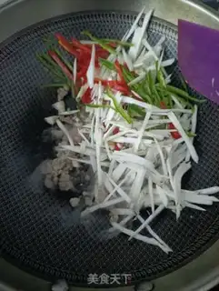 Make Twin pepper fried abalone mushroom step 5
