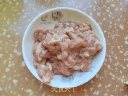 Make Blue bean fried meat step 0