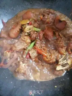 Make Red burning pig hoof step 12