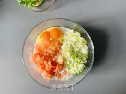 Make Eggs and vegetables step 3