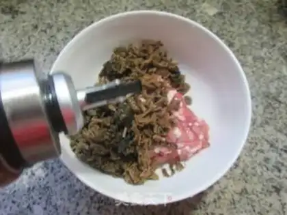 Make Plum-dry meatloaf step 2