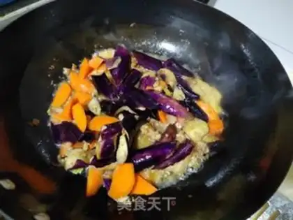 Make Meat and eggplant carrots step 6