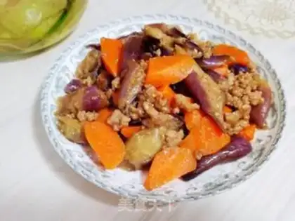 Make Meat and eggplant carrots step 7