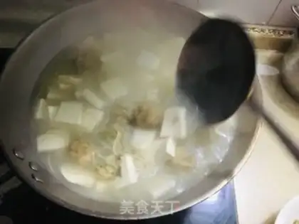 Make Tofu soup step 4