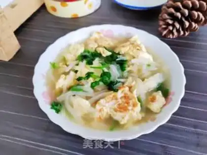Make Fried egg radish soup step 7