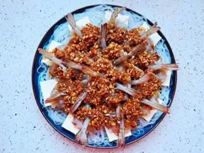 Make ♪ Flowers with rich garlic shrimp ♪ step 9