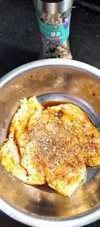 Make Fried chicken chest step 1