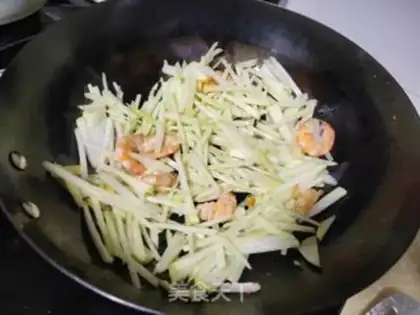 Make Shrimp fried blue step 5