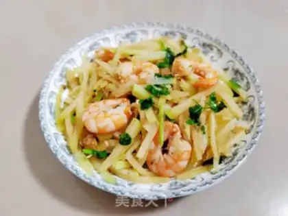 Make Shrimp fried blue step 7