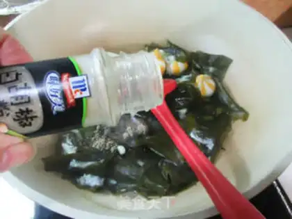 Make Egg fish seeds, bouquet soup step 6
