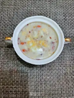 Make Egg oatmeal soup step 6