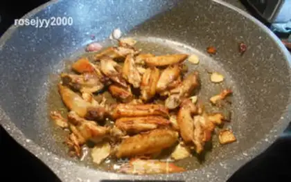Make Ginger onions fried chicken wings step 4