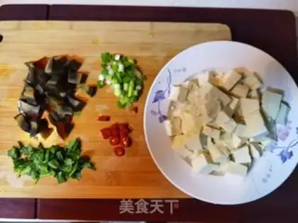 Make Eggs, tofu step 1
