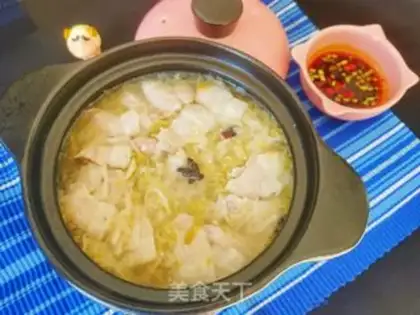 Make Sour sauce and white meat step 9
