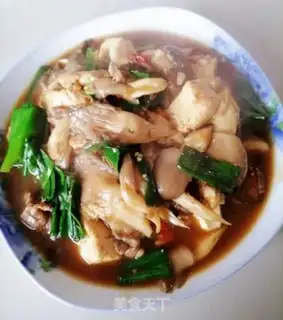 Make Tofu with mushrooms step 8