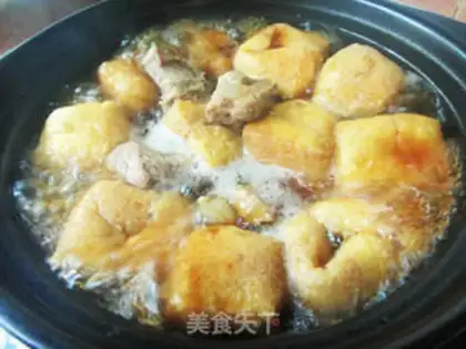 Make Egg dumplings, tofu ribs step 10