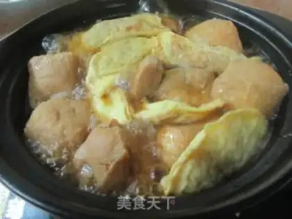 Make Egg dumplings, tofu ribs step 11