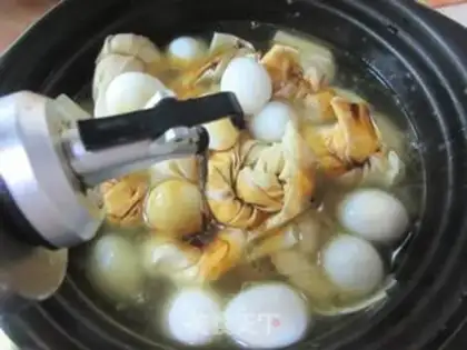 Make The quail egg leaves step 7
