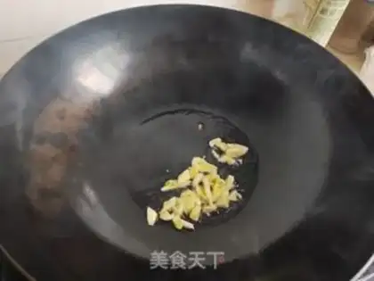 Make Garlic spinach step 3