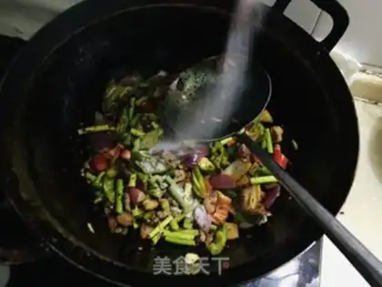Make The lamb pasta fish step 6