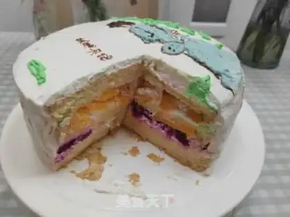 Make Fancy cream cake step 11