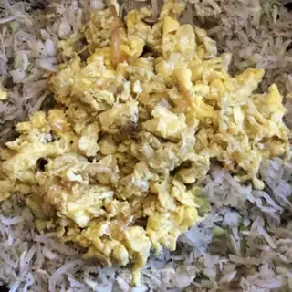 Make Egg dumplings step 17