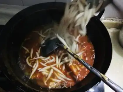 Make The lamb pasta fish step 11